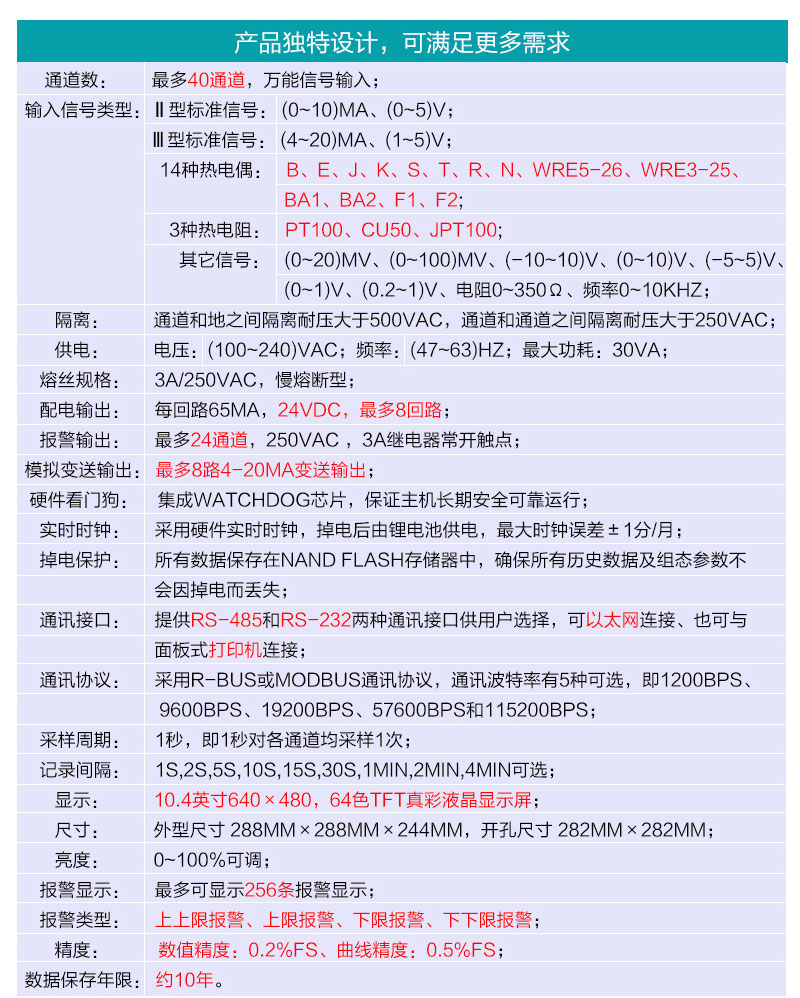 MIK-R8000D 詳細參數