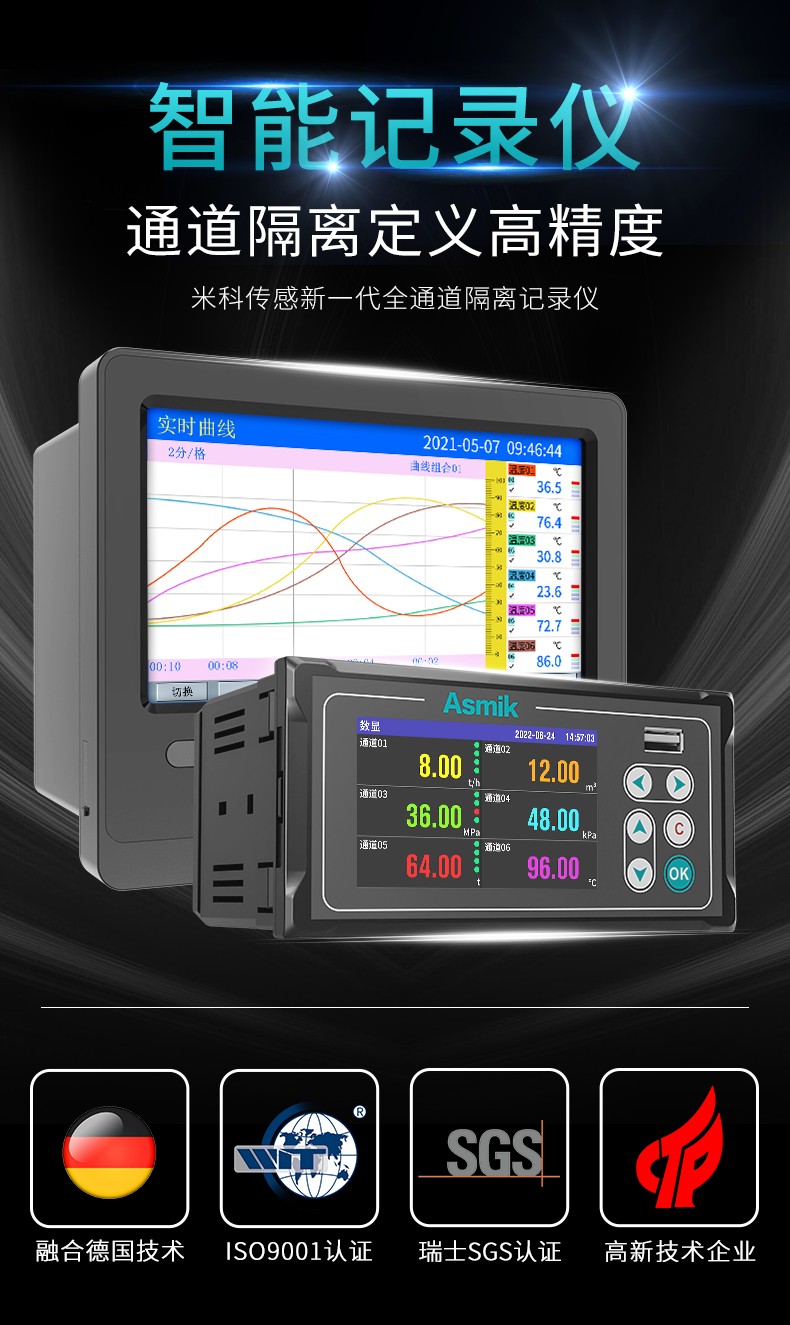 米科MIK-R200T無紙記錄儀產品